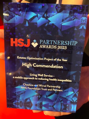 High Commendation Award at the HSJ Partnership Awards 2023